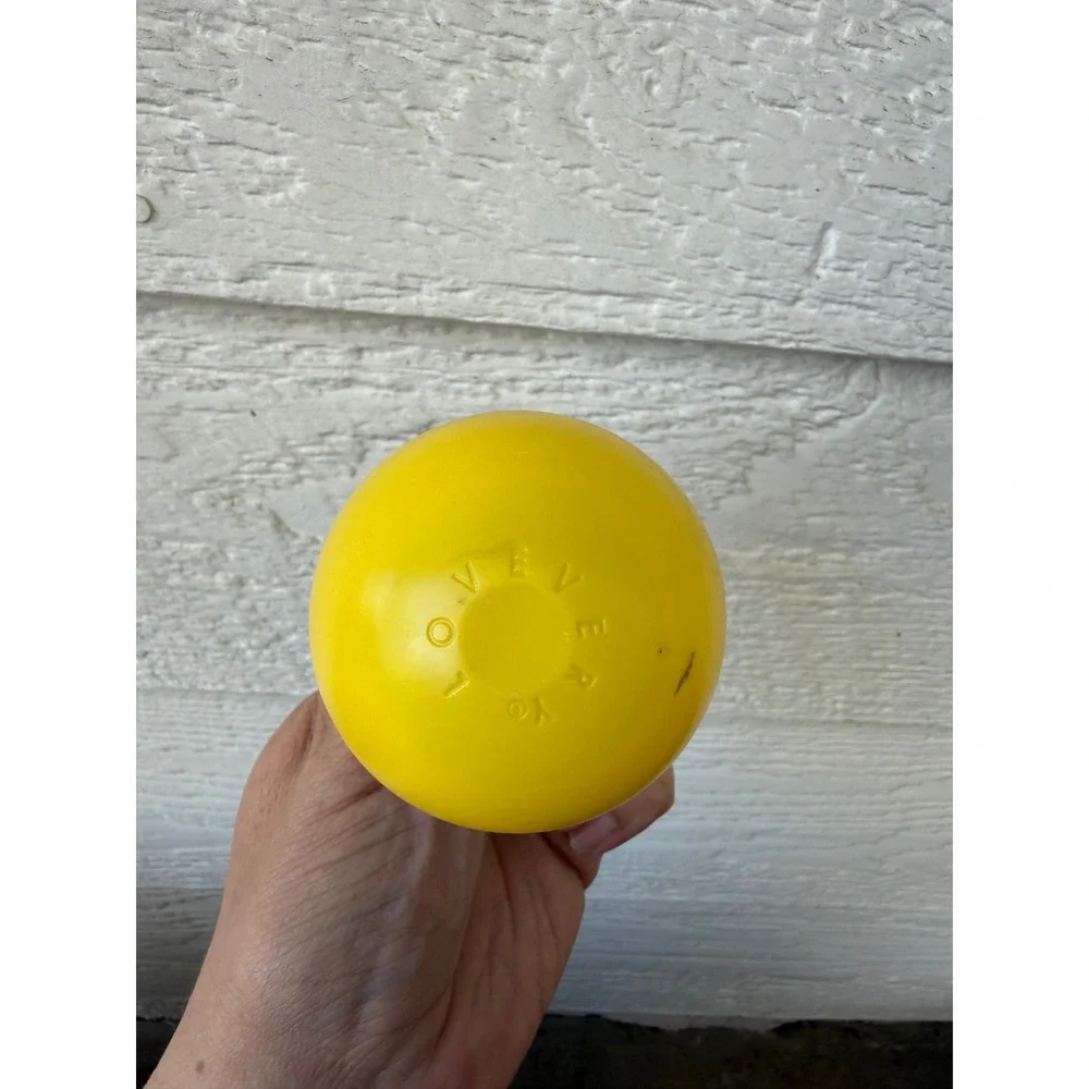 Lovevery Yellow Confetti Tummy Time Wobbler Weighted Sensory Baby Toy